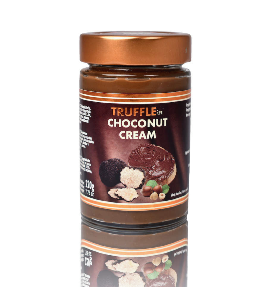 Crema de avellanas con trufas